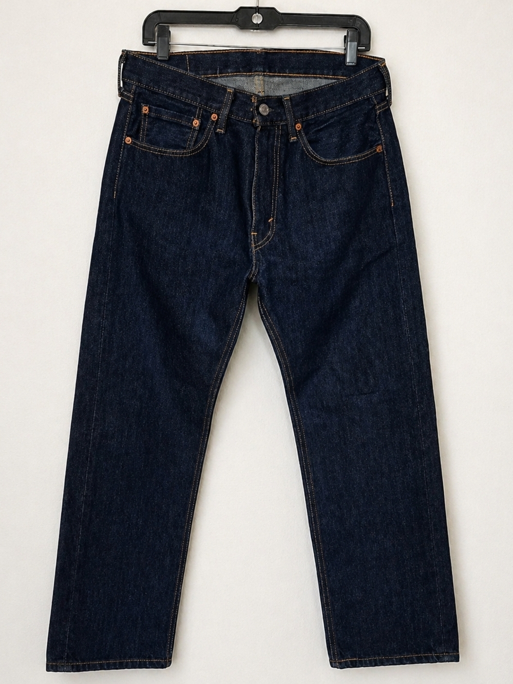 Levi’s 505 Jeans Men W32 L29 Dark Wash Straight Leg Classic Fit Short Inseam